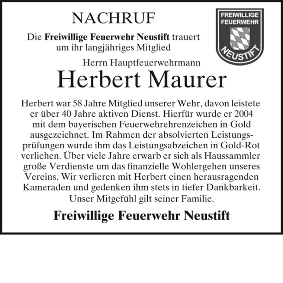 Maurer Herbert PNP Nachruf.png